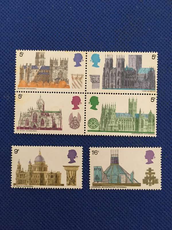 GREAT BRITAIN 1969 MINT SET CATHEDRALS