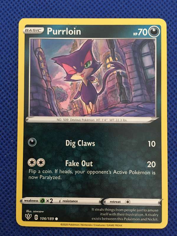 POKEMON TRADING CARD - PURRLOIN