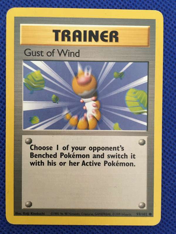 POKEMON TRADING CARD - TRAINER - GUST OF WIND
