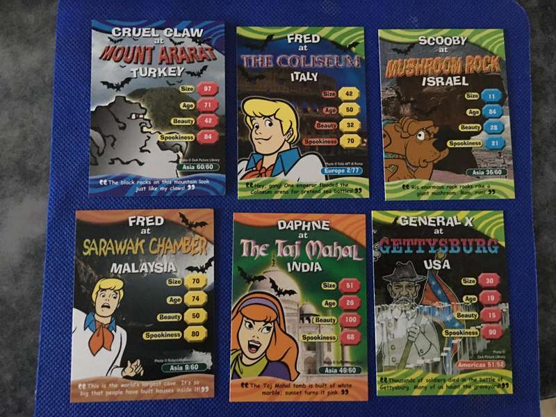 HANNA-BARBERA - SCOOBY-DOO - WORLD OF MYSTERY - PACK OF 6 CARDS