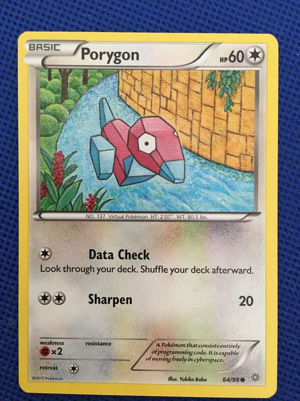 POKEMON TRADING CARD - PORYGON - 2015