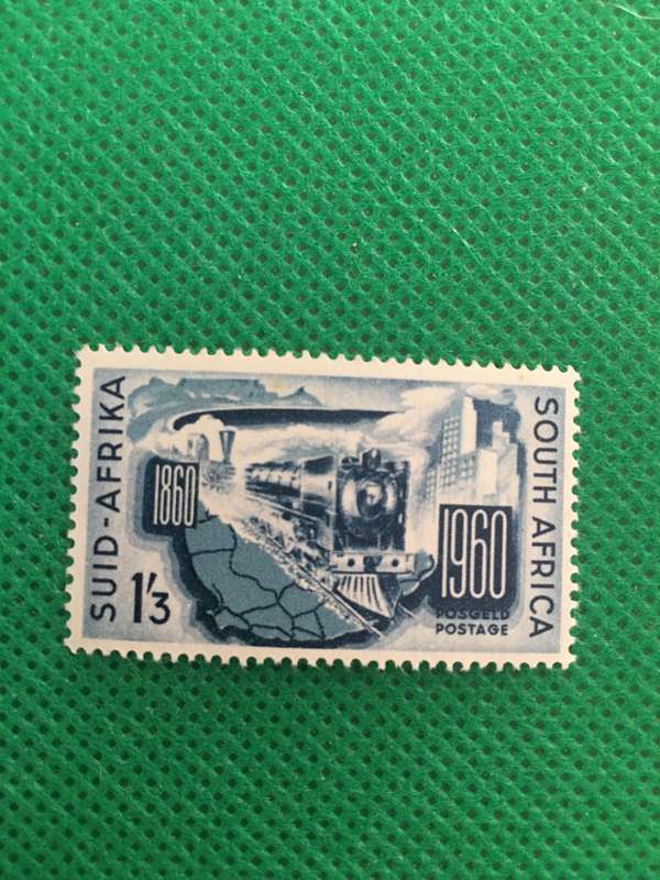 SOUTH AFRICA MINT STAMP 1960 CENTENARY RAILWAYS