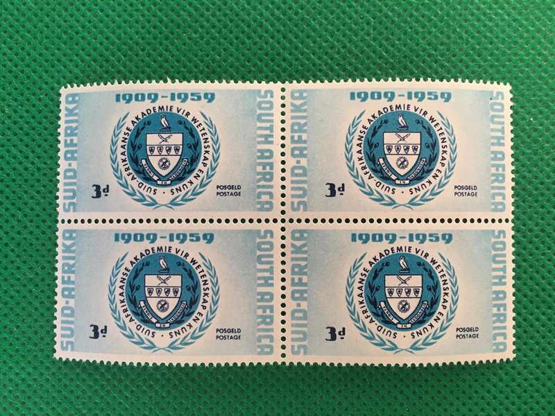 SOUTH AFRICA MINT BLOCK OF 1959 MINT STAMPS