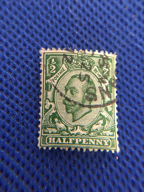 GREAT BRITAIN - USED KING GEORGE HALFPENNY