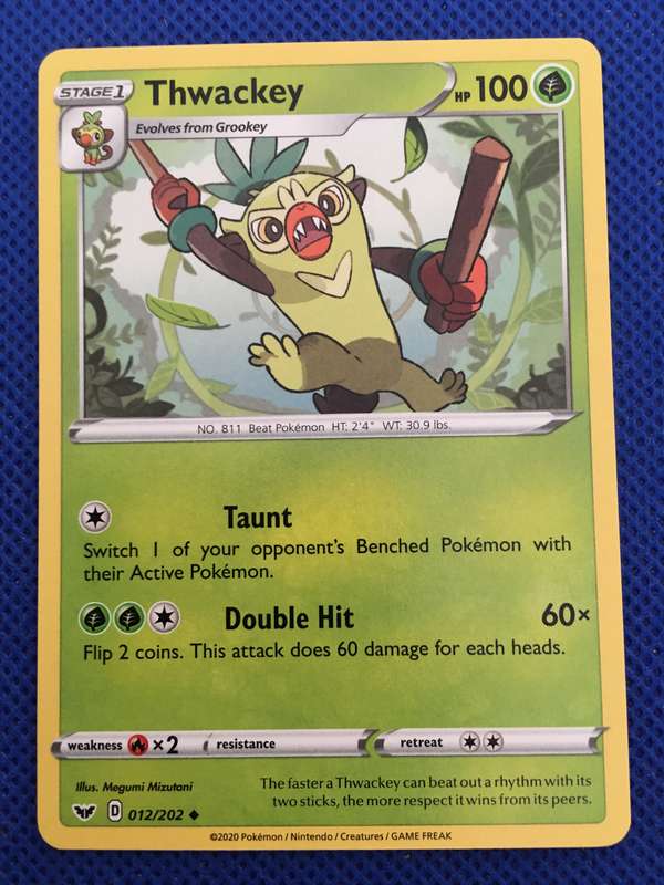POKEMON TRADING CARD - THWACKEY