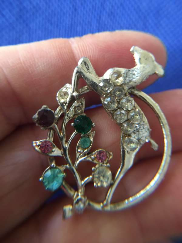VINTAGE BROOCH CLASP MISSING
