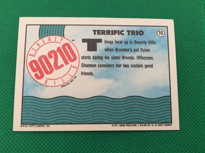 BEVERLY HILLS 90210  - 1991 TRADING CARDS FROM THE SERIES PACK OF  6 CARDS