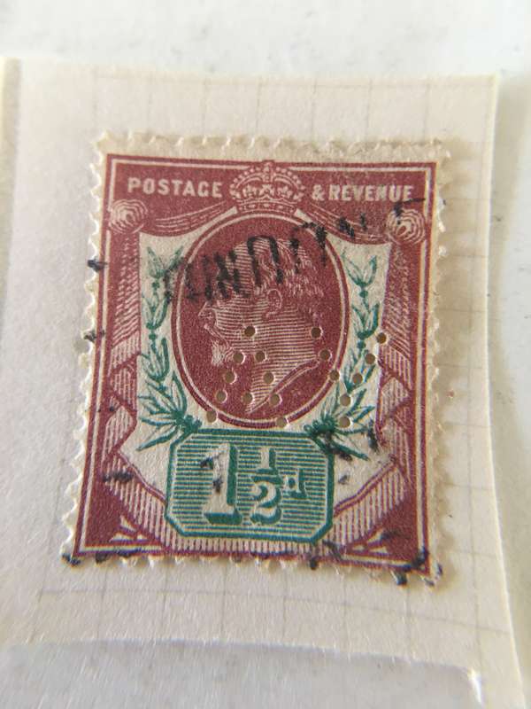GREAT BRITAIN KING EDWARD VII USED STAMP 1 1/2 D