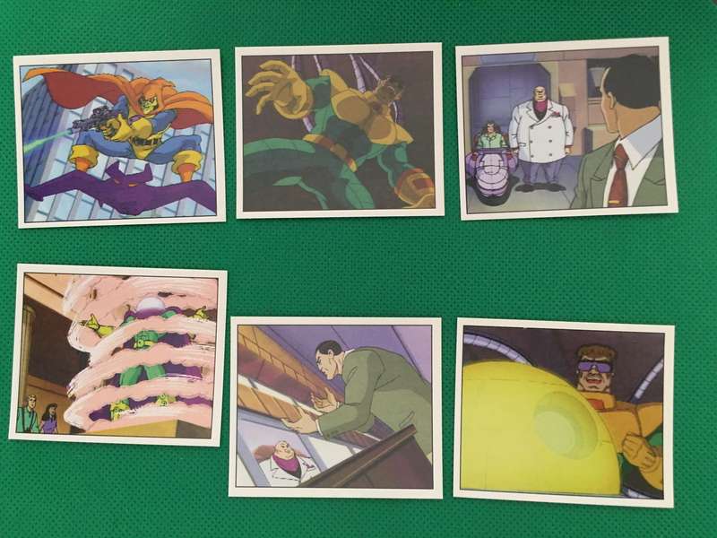 PANINI MARVEL COMICS 6 PACK OF SPIDER-MAN STICKERS - 1995