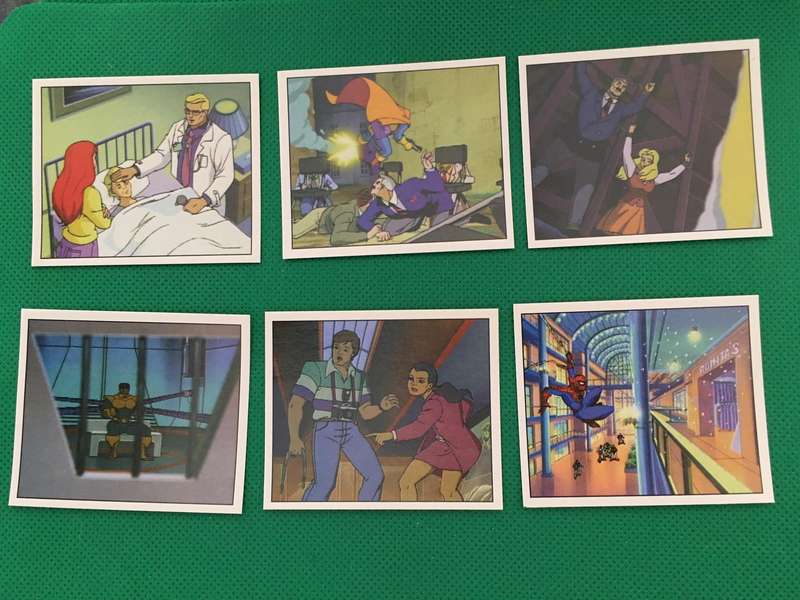 PANINI MARVEL COMICS 6 PACK OF SPIDER-MAN STICKERS - 1995