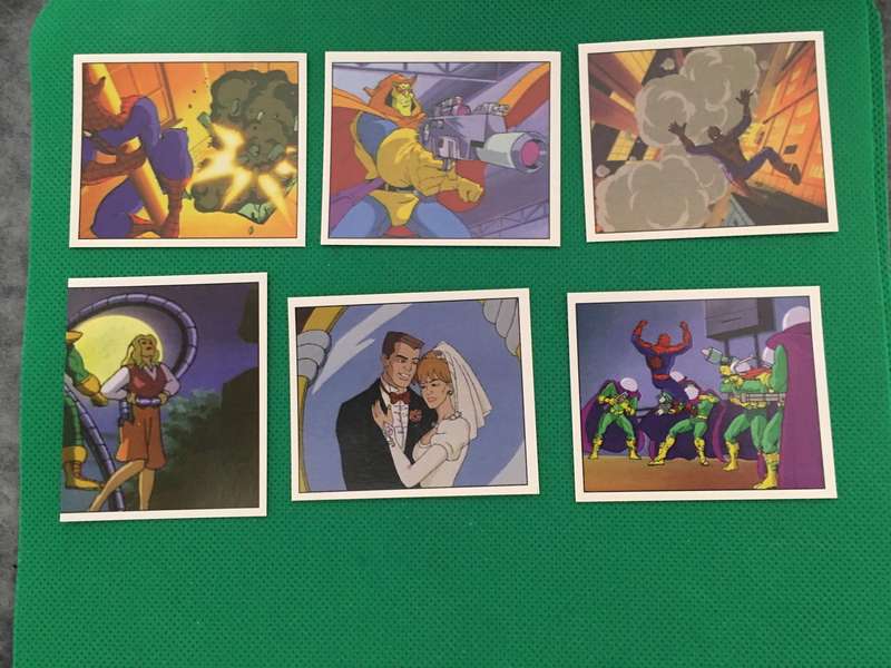 PANINI MARVEL COMICS 6 PACK OF SPIDER-MAN STICKERS - 1995