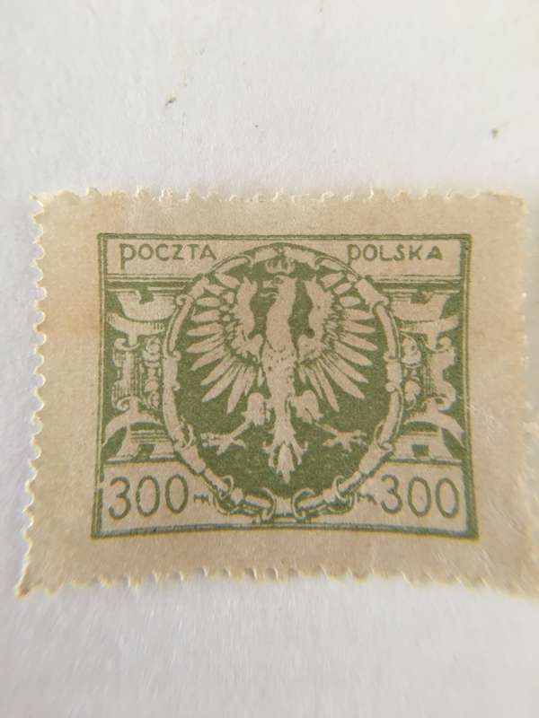 POLAND LOT OF EAGLE STAMPS  USED AND UNUSED LOT OF 6