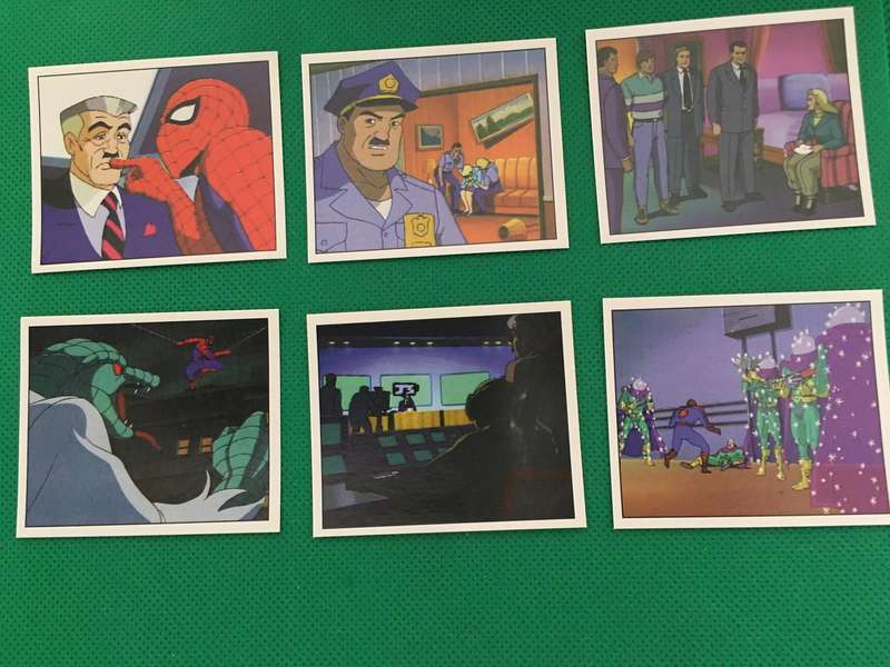 PANINI MARVEL COMICS 6 PACK OF SPIDER-MAN STICKERS - 1995