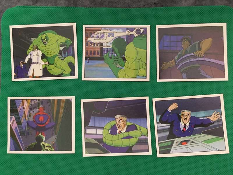 PANINI MARVEL COMICS 6 PACK OF SPIDER-MAN STICKERS - 1995
