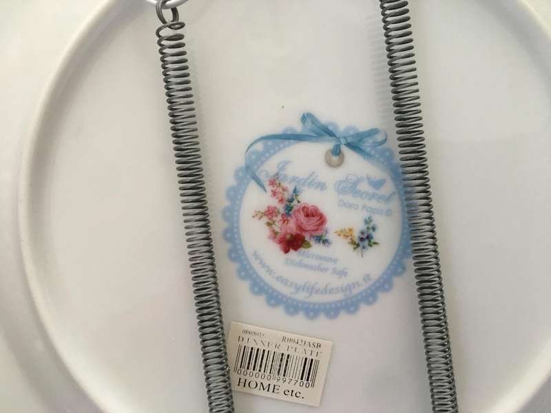 2 LOVELY PLATES - LIMOGES AND DORA PAPIS WITH PLATE HOLDERS