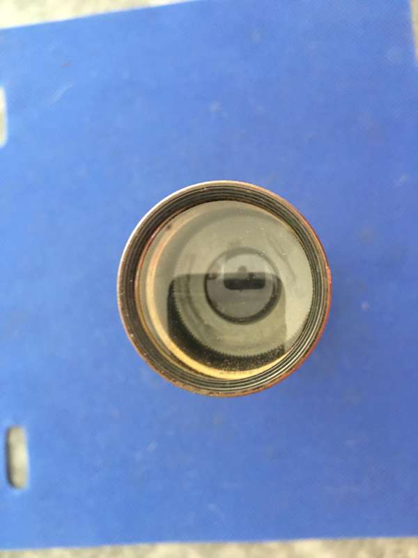 Antique Brass Mini Marine London Telescope - Enbeeco Heron in Pouch -SOLD AS IS