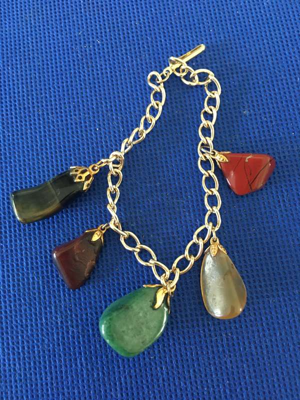 VINTAGE SEMI PRECIOUS STONE BRACELET