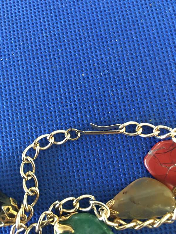 VINTAGE SEMI PRECIOUS STONE BRACELET