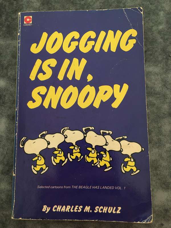 JOGGING IS IN SNOOPY PAPER BACK BOOK - 1981