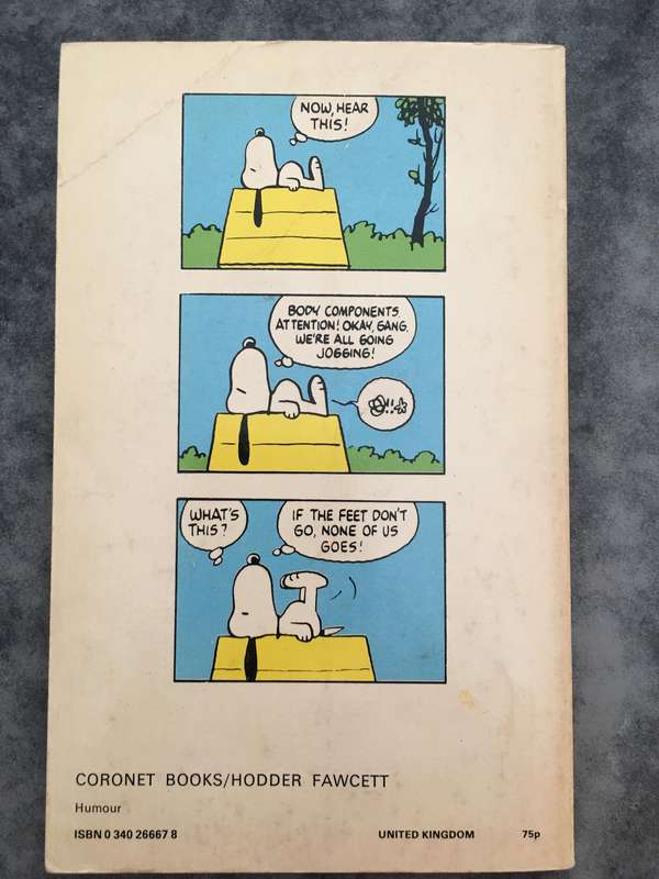JOGGING IS IN SNOOPY PAPER BACK BOOK - 1981