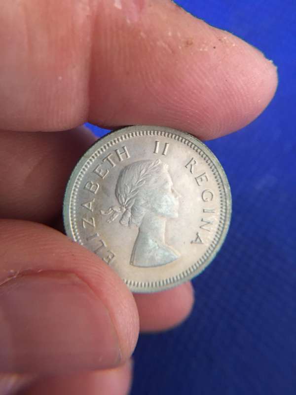 SOUTH AFRICA 1 SHILLING COIN 1960