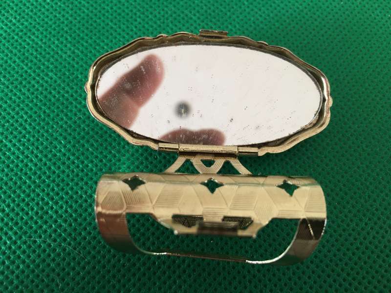 VINTAGE LIP STICK HOLDER WITH MIRROR