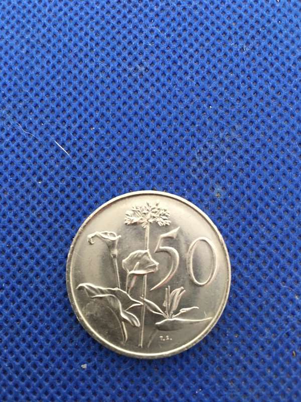 SOUTH AFRICA 50c COIN - 1979