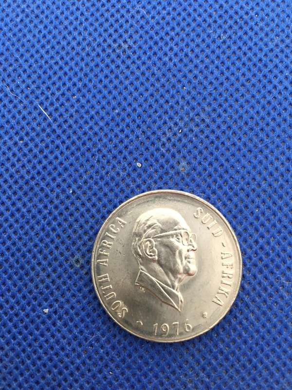 SOUTH AFRICA - 50c COIN - 1976