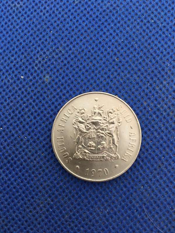 SOUTH AFRICA - 50c COIN - 1970