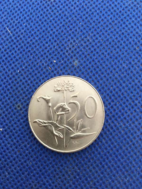 SOUTH AFRICA - 50c COIN - 1970