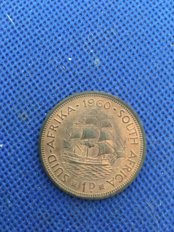 SOUTH AFRICA  1 PENNY - 1960