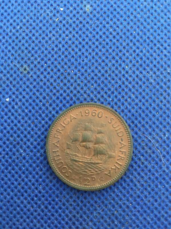 SOUTH AFRICA HALF PENNY  - 1960