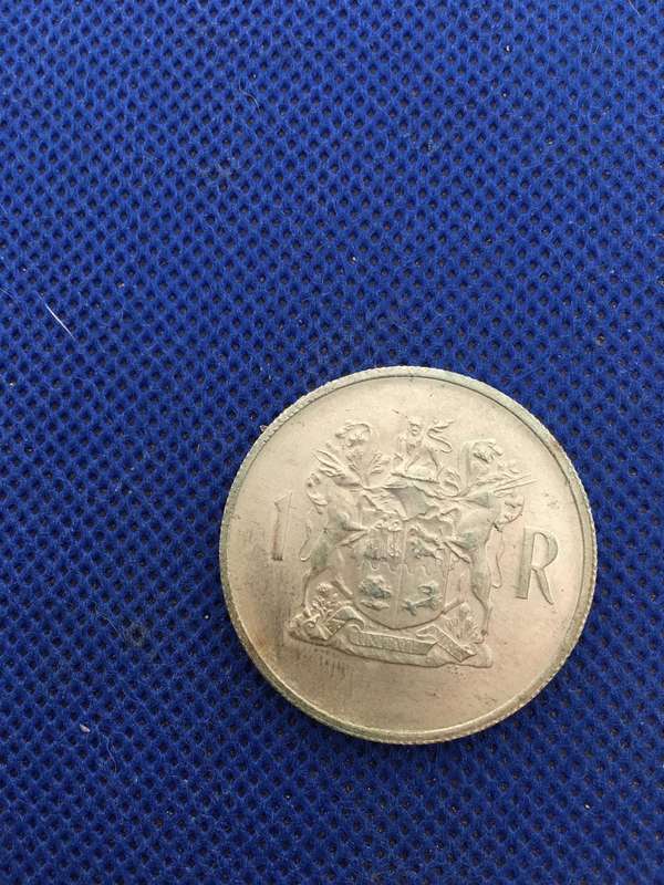 SOUTH AFRICA  1969 1 RAND COIN  GREAT CONDITION ENGLISH