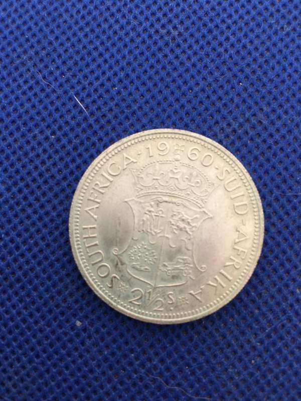 SOUTH AFRICA 2 1/2 SHILLINGS 1960