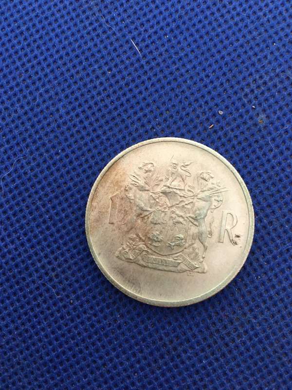 SOUTH AFRICA 1 RAND COIN  1969  BEAUTIFUL CONDITION AFRIKAANS