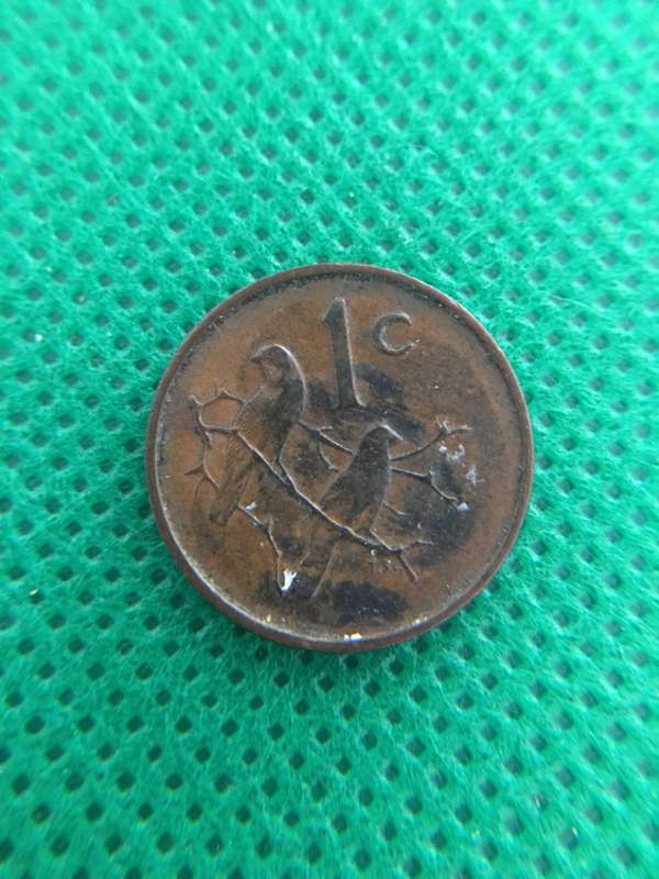 SOUTH AFRICA 1c COIN - 1966 ENGLISH - JAN VAN RIEBEECK