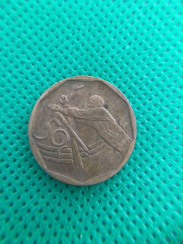 SOUTH AFRICA - 50c  COIN CRICKET VERSION - 2003