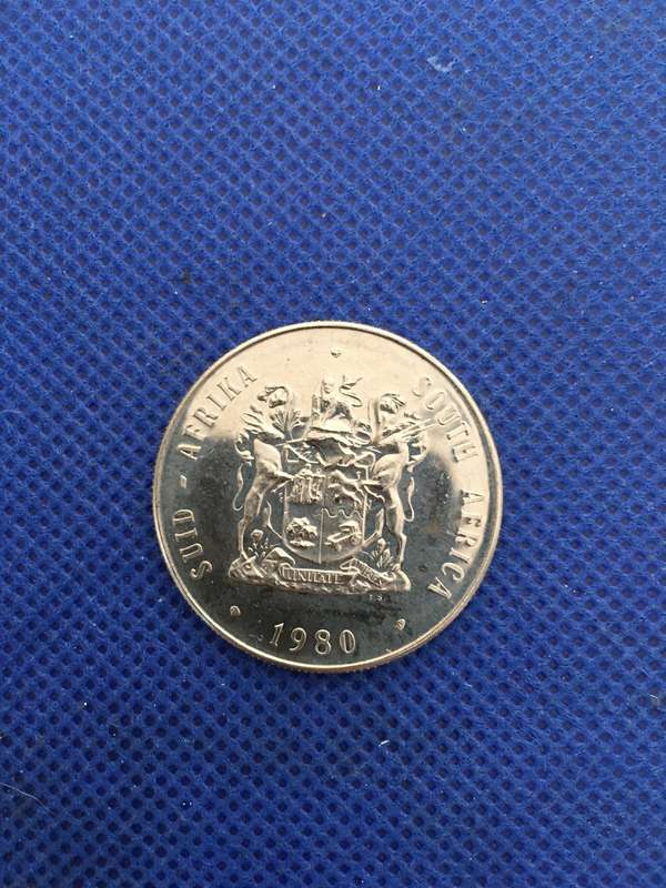 SOUTH AFRICA 1980 R1 COIN GREAT DETAIL