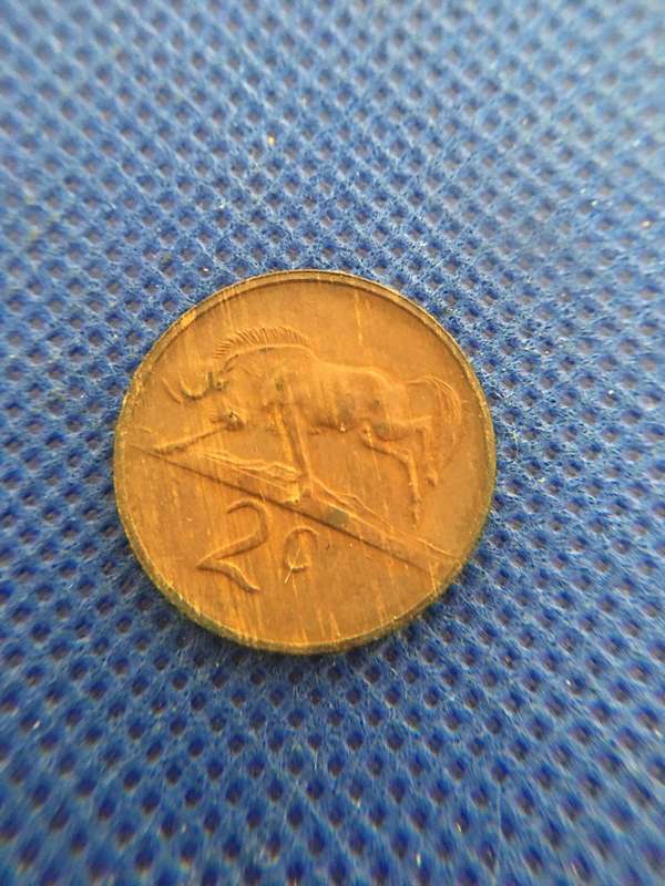 SOUTH AFRICA 2c COIN - 1980
