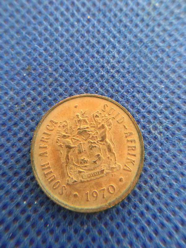 SOUTH AFRICA 2c COIN - 1970