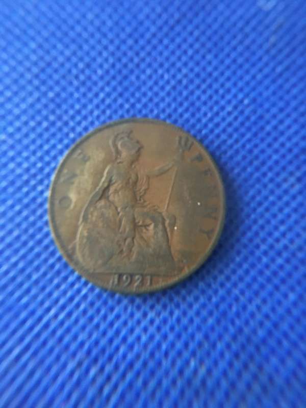 GREAT BRITAIN 1 PENNY COIN 1921