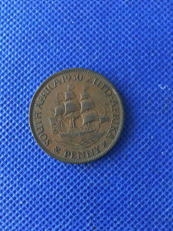 SOUTH AFRICA 1930 1 PENNY COIN