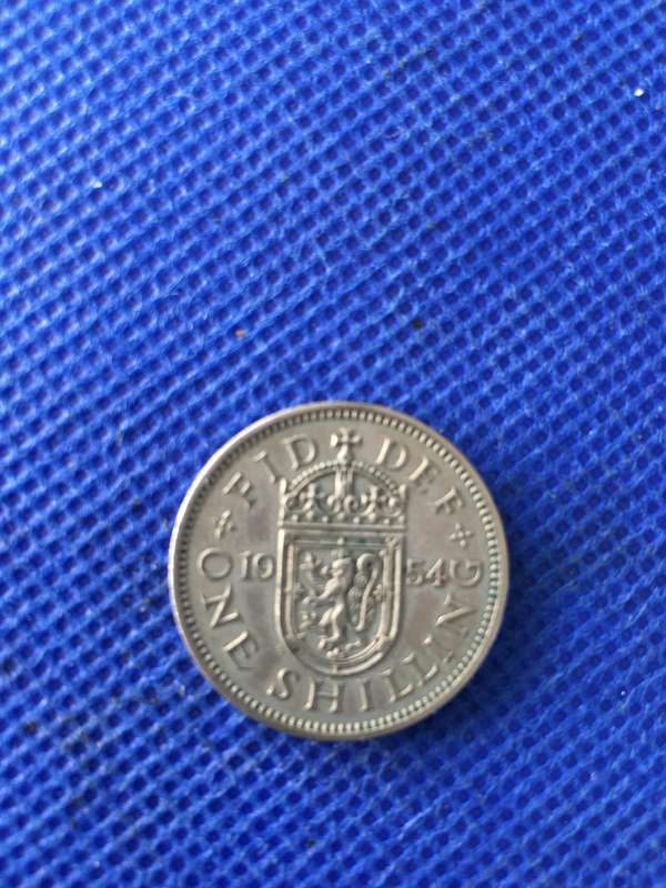 GREAT BRITAIN 1 SHILLING 1954 COIN