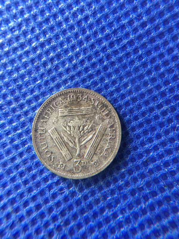 SOUTH AFRICA - 1934 3D TICKY
