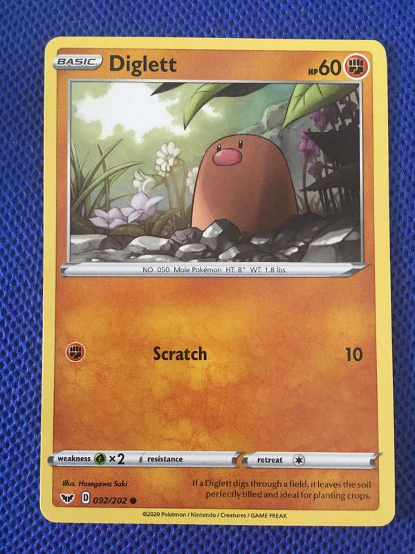 POKEMON TRADING CARD - DIGLETT - 2022