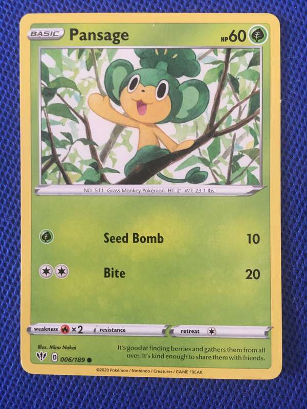 POKEMON TRADING CARD - PANSAGE