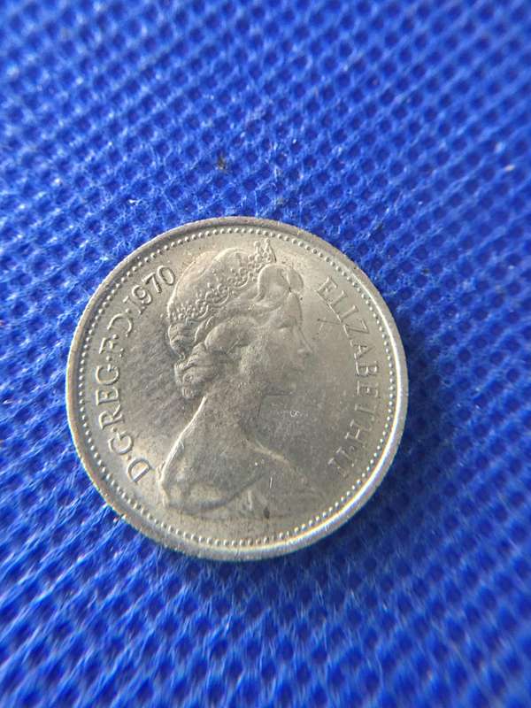 GREAT BRITAIN - 1970 5 PENCE COIN