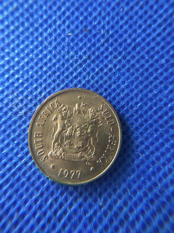 SOUTH AFRICA 2c COIN - 1977