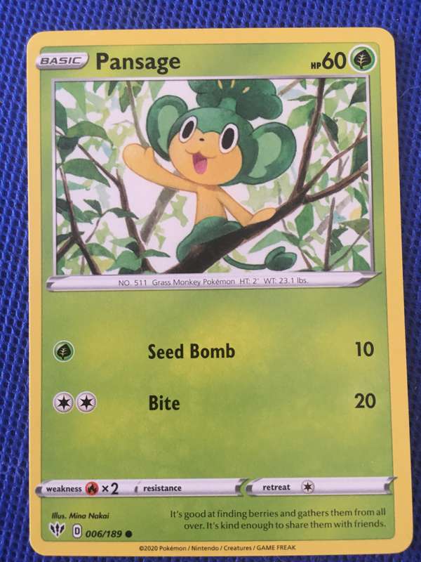 POKEMON TRADING CARD - PANSAGE