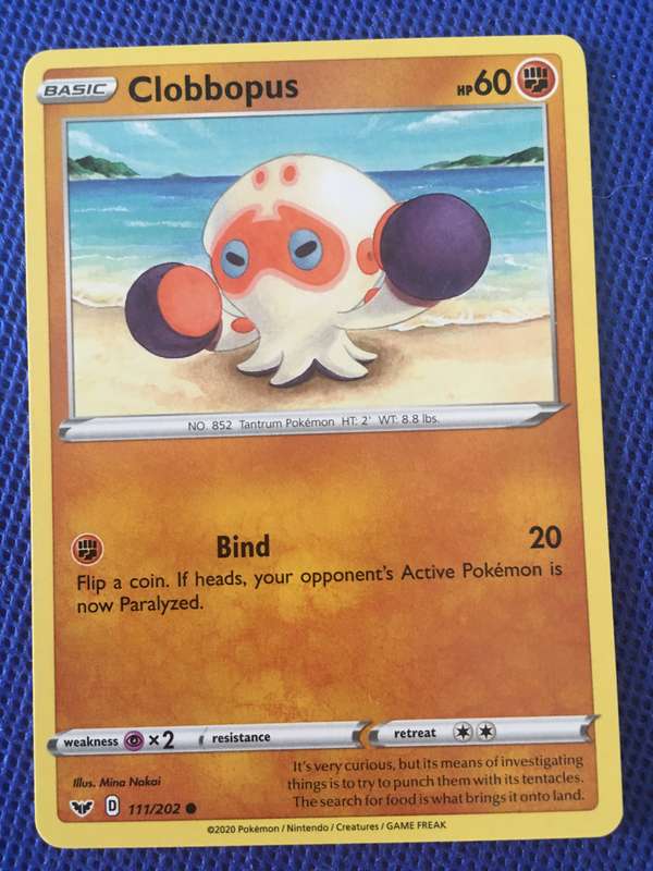 POKEMON TRADING CARD - CLOBBOPUS